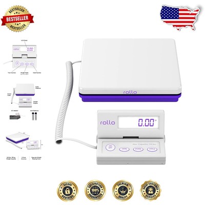 Versatile Digital Shipping Scale - 110 Lb Max with Tare Functions & AC Adapter