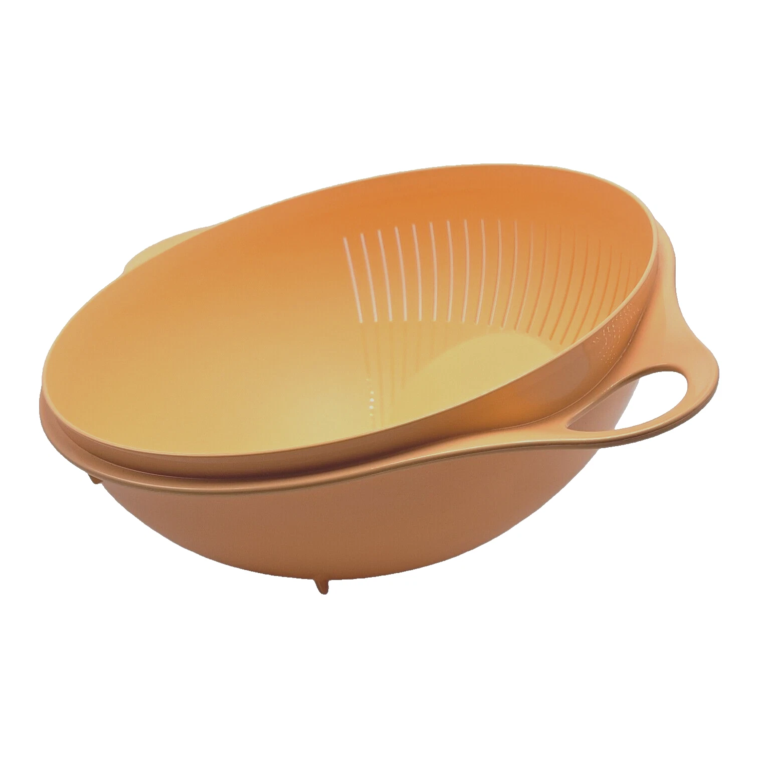 Tupperware Thatsa Colander Strainer Bowl 3 1/4 Quarts Orange