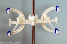 Lab  plastic double  bilateral butterfly-type  burette clamp holder clip new