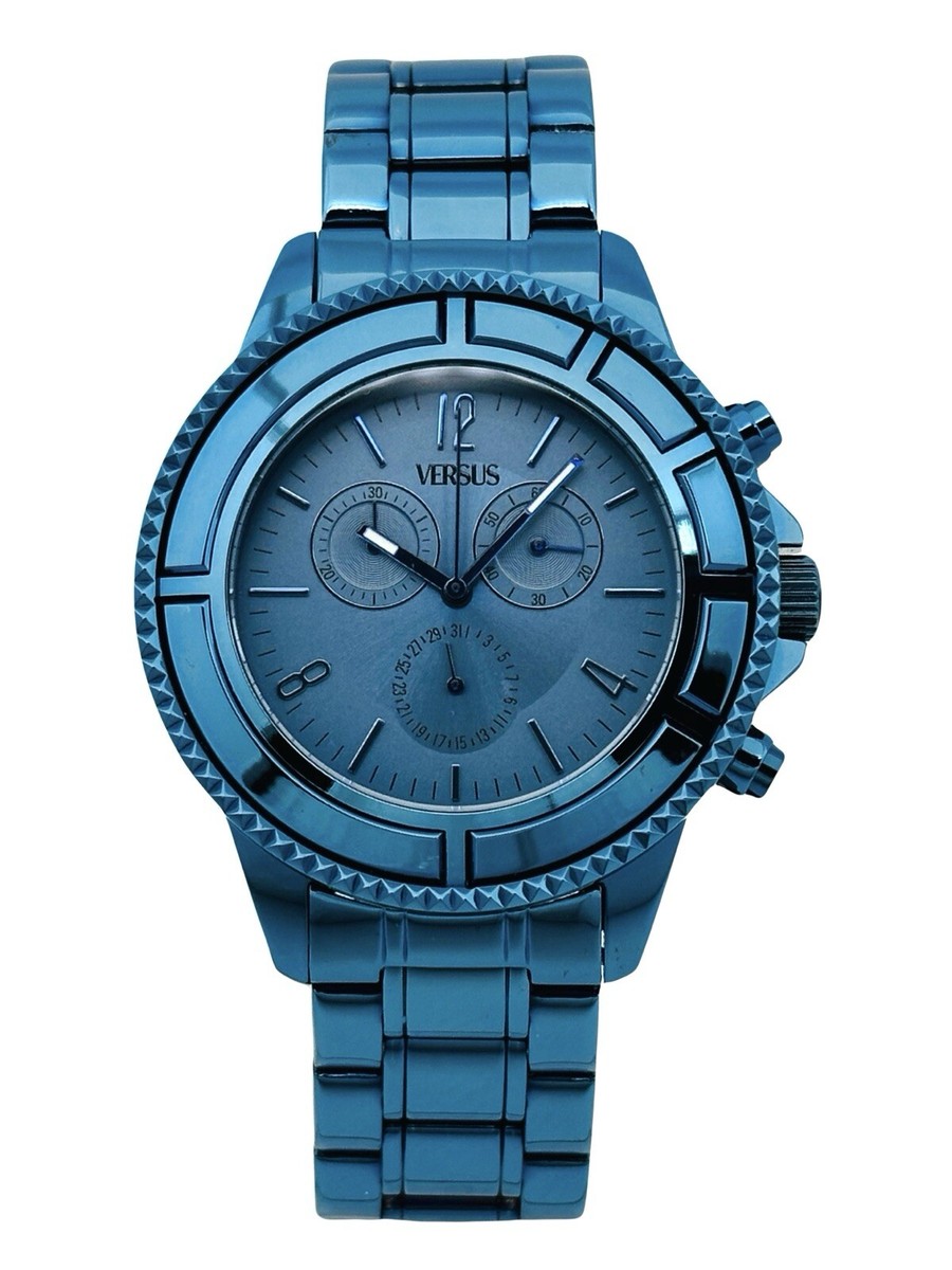 VERSUS VERSACE 青 時計 Versus by Versace SGN050013 Tokyo Blue Dial Blue Ion-plated