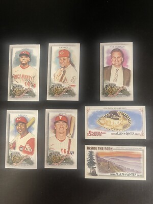2022 Topps Allen & Ginter Baseball MINI Lot Of 7 Card-Votto-Reds-Larkin-HOF-SP's