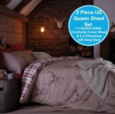 Catherine Lansfield Fußball-Bettwäsche Set (Doppelbett) – Wendbar, Aus Gebürsteter Baumwolle, Grau