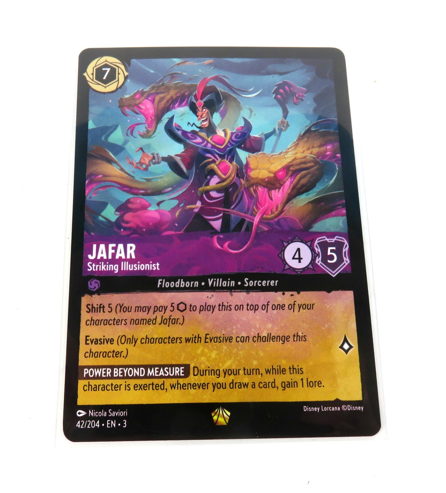 Disney Lorcana Jafar Striking Illusionist 42/204 NM Into the Inklands Pack Fresh