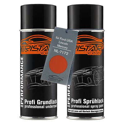 Lack Spraydosen für Ford USA Lincoln NL 7172 Orange Frost Metallic Grund Basis