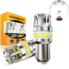 AUXBEAM 3157 7443 1157 Canbus White/Amber/Red LED Turn Signal Light Brake Bulbs