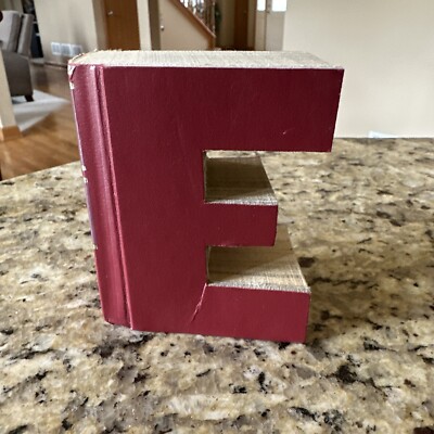 Readers Digest Book Shape Letter E Cover Your Assets Home Decor Emily Emma Ethan