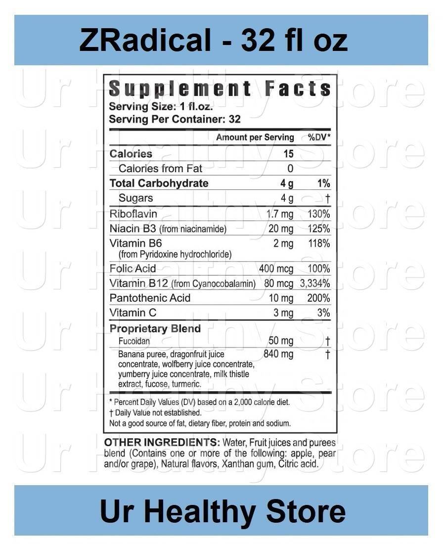 Zradical 32 fl oz Liquid [4 PACK] Youngevity **LOYALTY REWARDS