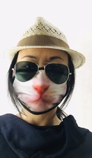 Mascarilla facial de doble capa unisex animal conejo reutilizable lavable cubierta máscaras tela