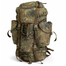 Original Bundeswehr Kampfrucksack 65L Flecktarn orig. BW Rucksack Outdoor