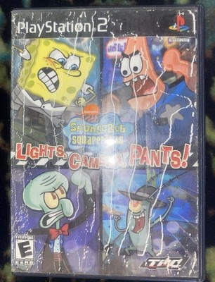 SpongeBob SquarePants: Lights, Camera, Pants (Sony PlayStation 2) PS2 NO MANUAL