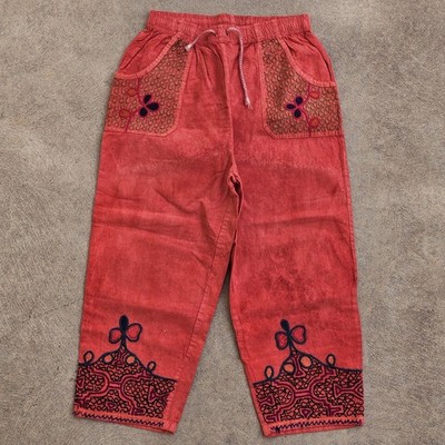 Shipibo Hand Embroidered Pants Size Small Ayahuasca Kambo Ceremony 