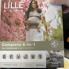 Lillebaby Complete Baby Carrier All Seasons in Stone 100 Cotton 3 D Mesh