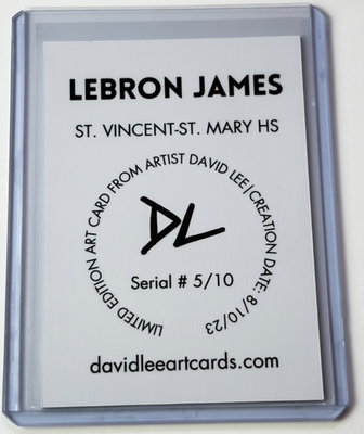 lebron james 【世界750枚限定】 Lebron James Limited Artist Signed 