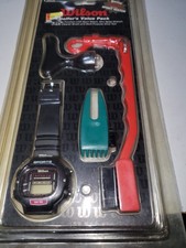 VTG Wilson Golfers Value Pack LCD Sport Watch, Gold Ball pickup, Groove Cleaner.