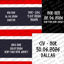 NORWAY Patch Badge MDT Match Game Detail World Cup 2026 England Senegal ...
