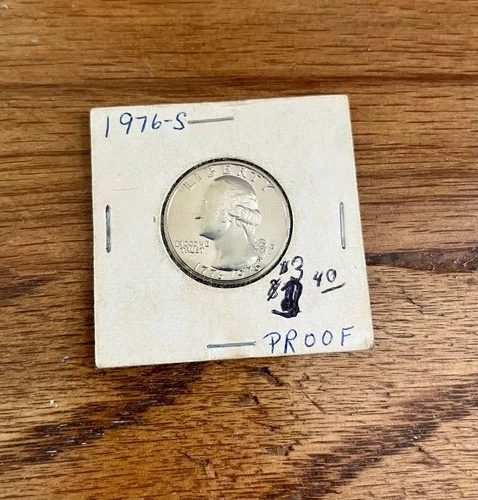 1776 ~ 1976 S 25c Washington Quarter Bicentennial 40% Silver Proof