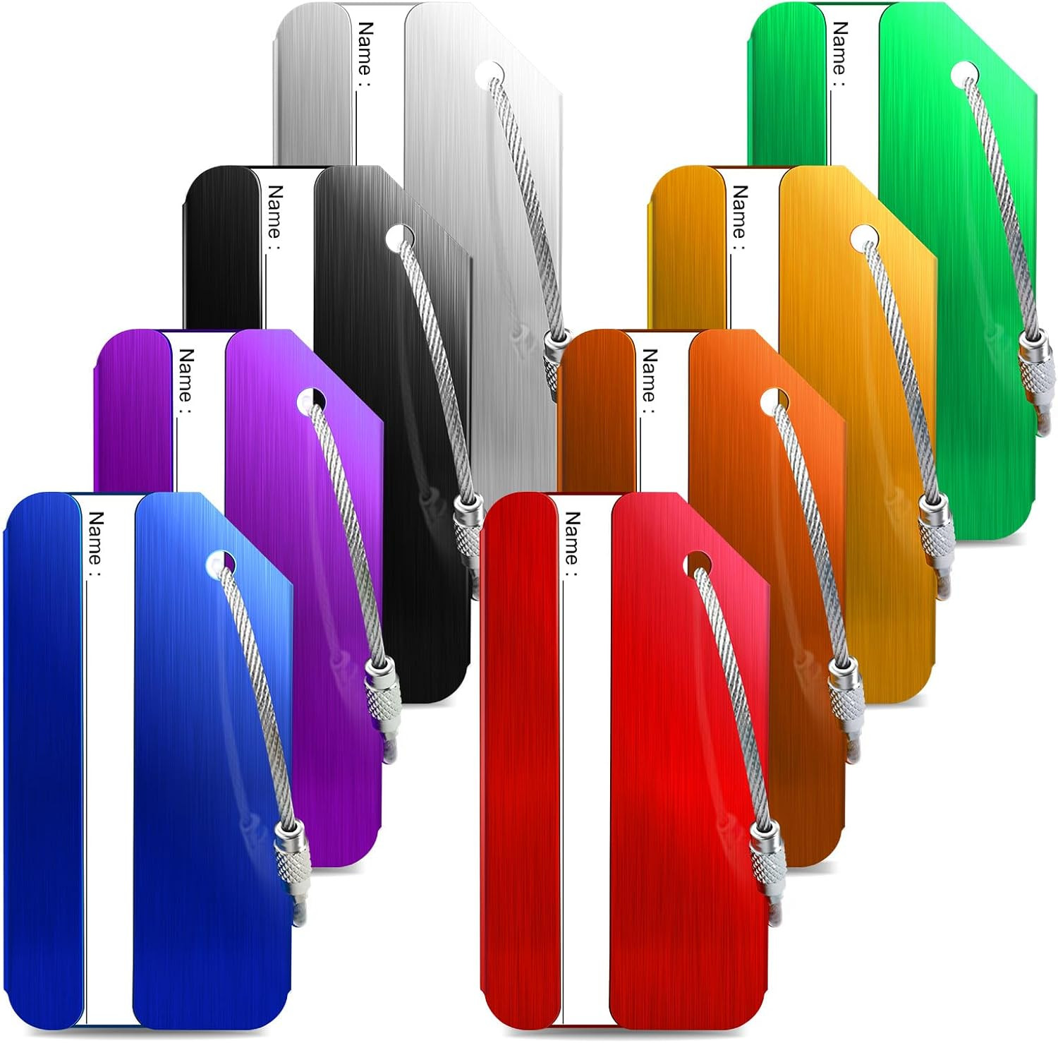 Tags For Suitcases With Name Id Card, Durable Luggage Na