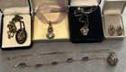 Amethyst Marcasite 925 Sterling Silver Jewelry Lot Locket Tennis Bracelet Studs
