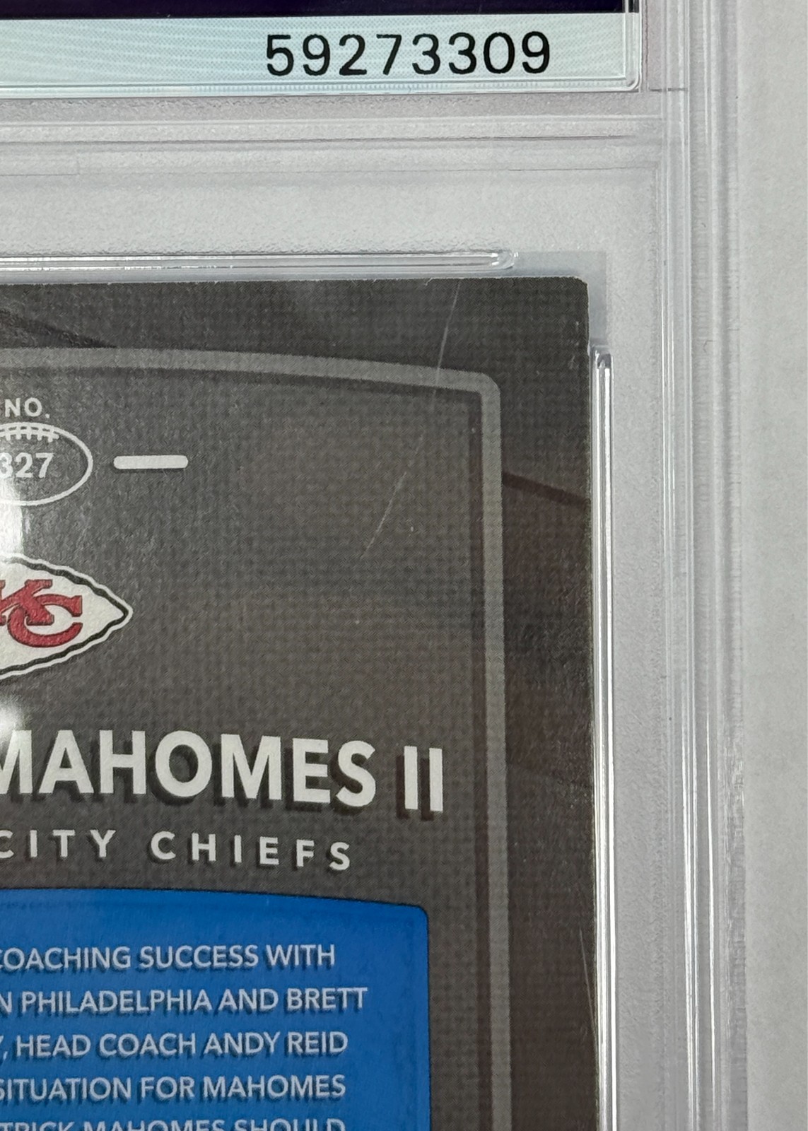 2017 Panini Donruss #327 Patrick Mahomes Rated Rookie PSA 8 NM-MT view 10