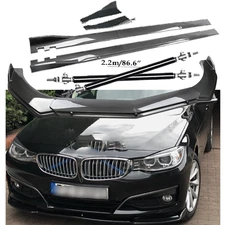 Carbon Fiber Front Bumper Lip Spoiler Side Skirt Body Kits For BMW 320i 328i