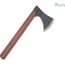Throwing Tomahawk Axe Carbon Steel Blade Wood Handle Black 12.5 inches for Hu...