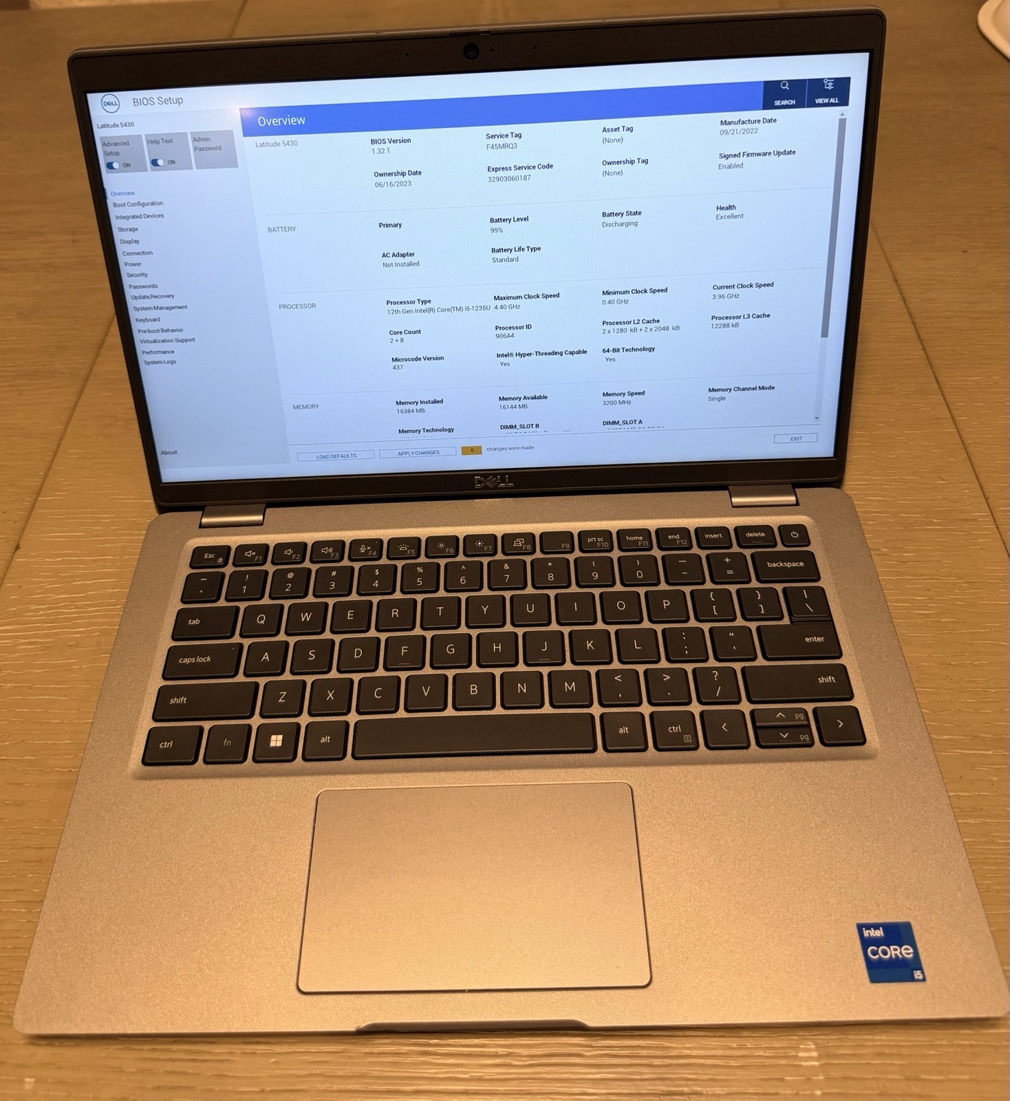Dell Latitude 5430, 14-Inch Laptop, with Intel CORE I5-1235u, 256 GB SSD (Solid State Drive), Windows 11 Pro