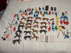 Playmobil Vintage Lot of Figures Horses Accessories Cowboys Indians 115+ Pieces
