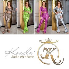 KOUCLA Snake Print Leggings High Waist Wet Look Flare Bell Bottom Festival