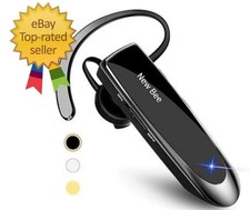 Bluetooth Earpiece V5.0 Wireless Handsfree Headset with Microphone 24 Hr