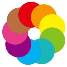 6 Inch Classroom Floor Stickers 36 Pack Multicolor Classroom Spots Decor Supp...