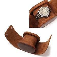 Single Watch Roll Travel Case Leather Watch Storage Organizer Wristwatches Box