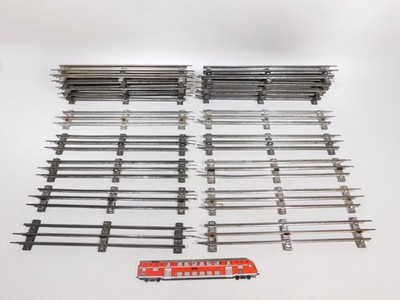 20x Märklin Spur 0 3610 D Blech Gleis 32 cm für elektrischen Betrieb #DU519-3
