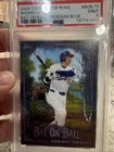 2025 TOPPS BOB ROSS SHOHEI OHTANI Bat on Ball PRUSSIAN BLUE /50 PSA 9