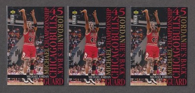 THREE (3) 1995-96 Collector's Choice - #M2 Michael Jordan [He's Back] Card Lot