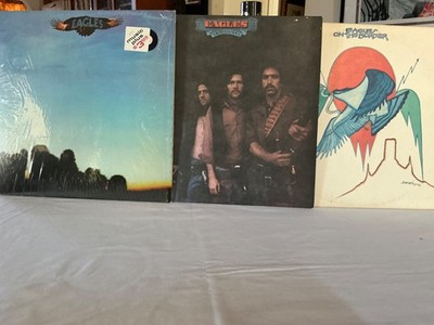 EAGLES: Lot of 3. On the Border, Eagles, Desperado. VG