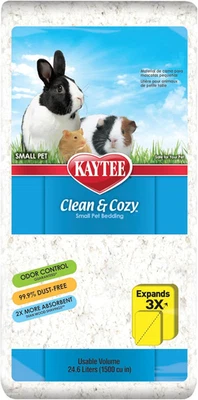 CENTRAL GARDEN & PET Kaytee Clean & Cozy White Bedding Pet For Guinea Pigs, Rabbits, Hamsters, Gerbil