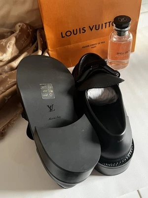 CHAUSSURES LOUIS VUITTON ESCARPINS 39 EN CUIR VERNI DAMIER OPEN BACK SHOES 775€ - Photo 1/3