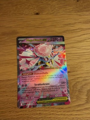 Mega Diancie EX 041/094 Me02: Phantasmal Flames Holo Pokemon Karte Deutsch Mint