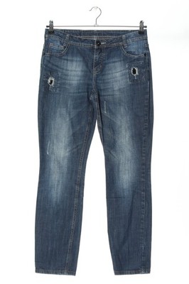 STREET ONE Röhrenjeans Damen Jeans Gr. DE 36 blau Casual-Look