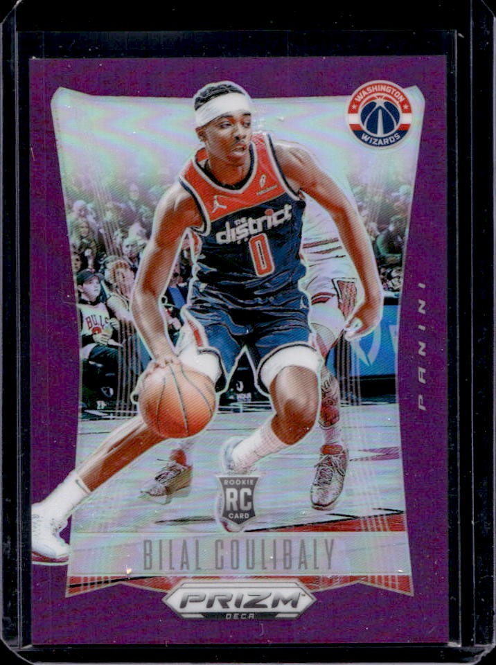 2023-24 Prizm Deca Bilal Coulibaly RC Purple Rookie #69/99 Wizards