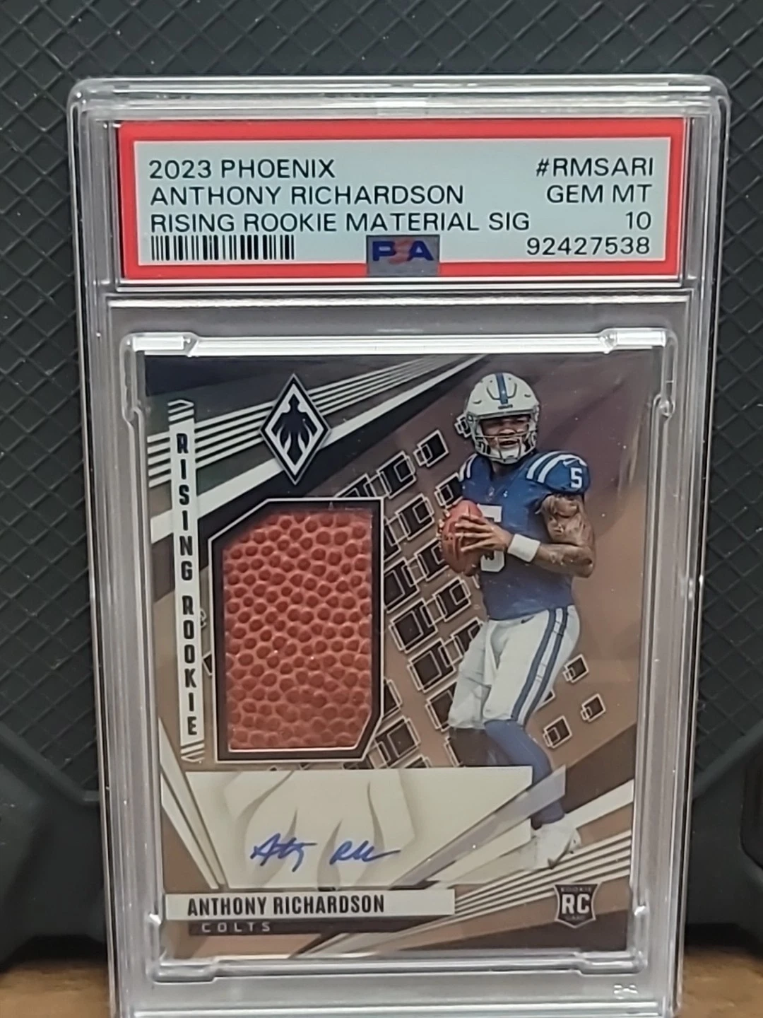 Anthony Richardson Panini Phoenix Rising Rookie Material Signatures #RMSARI Base