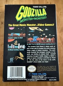 Godzilla: Monster of Monsters Nr-Mint BOX MANUAL FOAM ONLY (Nintendo NES 1989)🔥