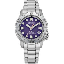 Citizen Promaster Dive EO2027-50X Purple Eco-Drive Stainless Steel Lady Watch