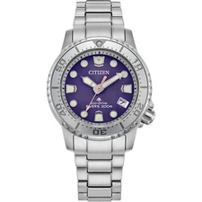 Citizen Promaster Dive EO2027-50X Purple Eco-Drive Stainless Steel Lady Watch