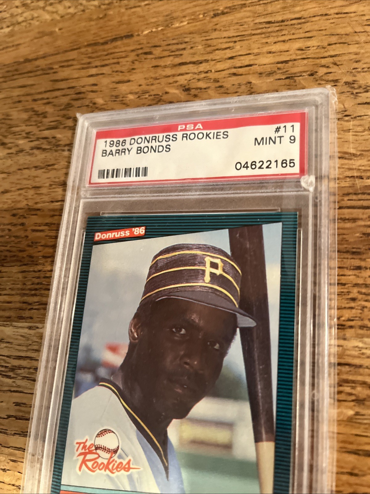 1986 Donruss Rookies Barry Bonds #11 PSA 9 Mint view 5