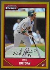 2007 Bowman Chrome Gold Refractors #159 Mark Kotsay #'d/50