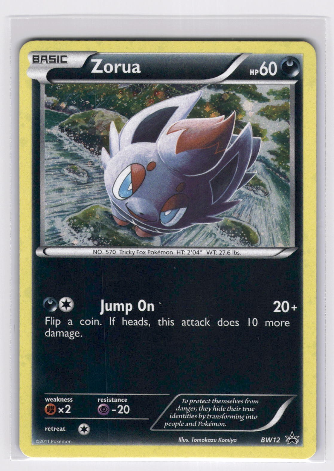 Zorua BW12 - Holo P Black And White Promo Pokemon Holo NM
