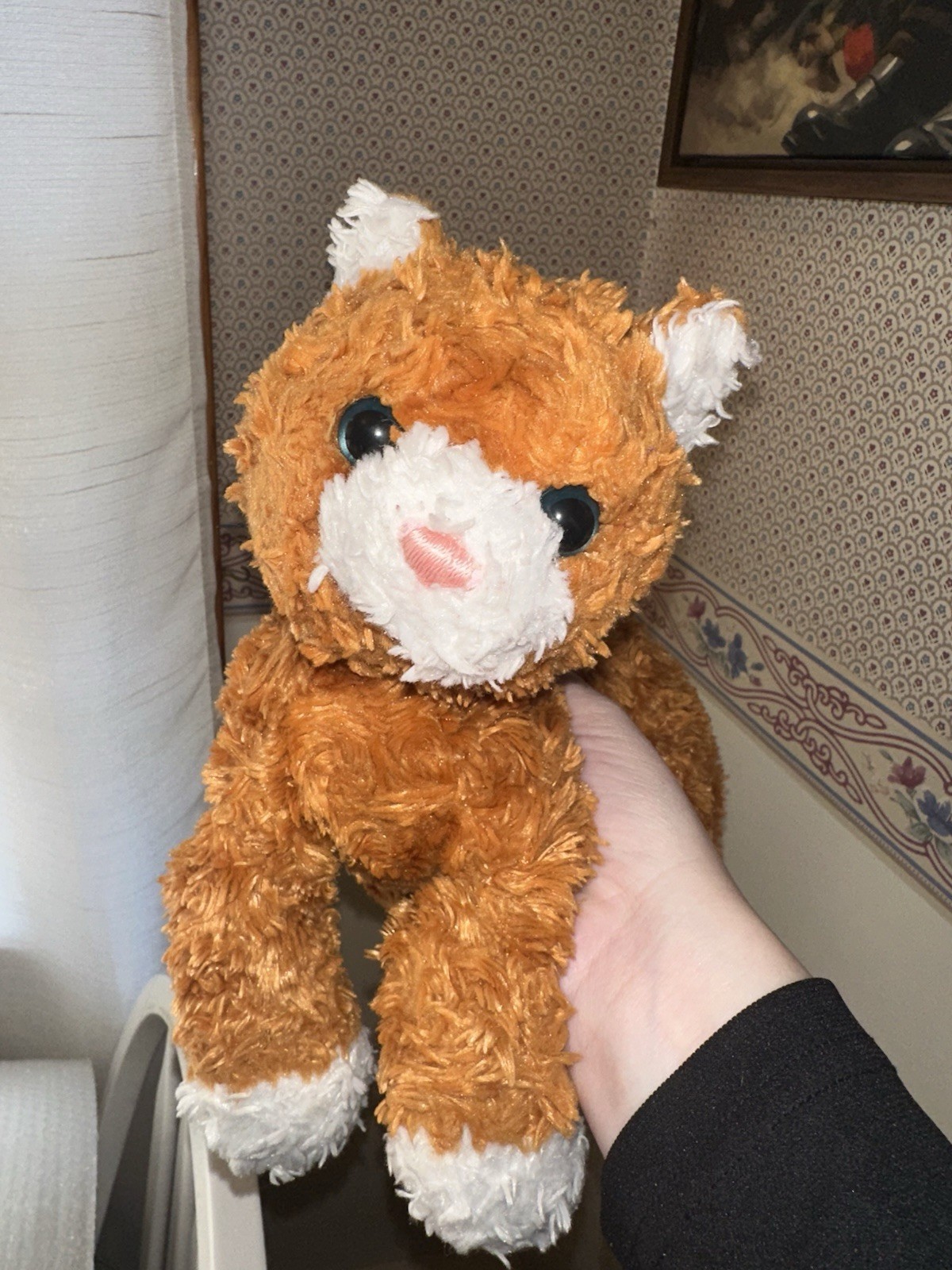 Gund Sienna Kitty Cat 12" Long Plush White Orange Striped St