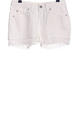 AMISU Jeansshorts Damen Kurze Hose Gr. DE 36 weiß Casual-Look