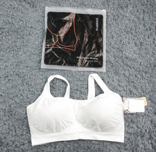 Truekind Bra Womens 2XL White Daily Comfort Wirefree Shaper Seamless Support NWT